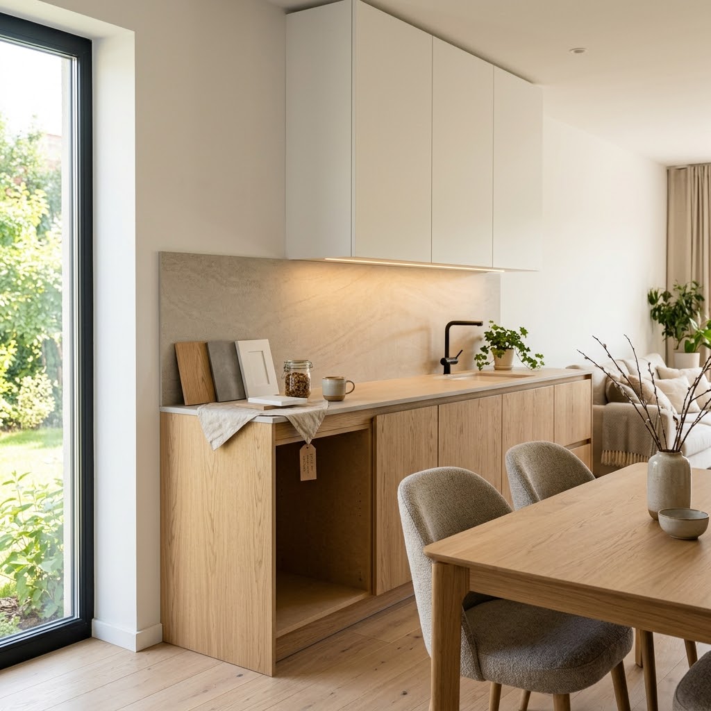 Экологичные материалы без мифов: шпон, HPL, МДФ E0.5/E1, краска на водной основе — что реально безопаснее для дома